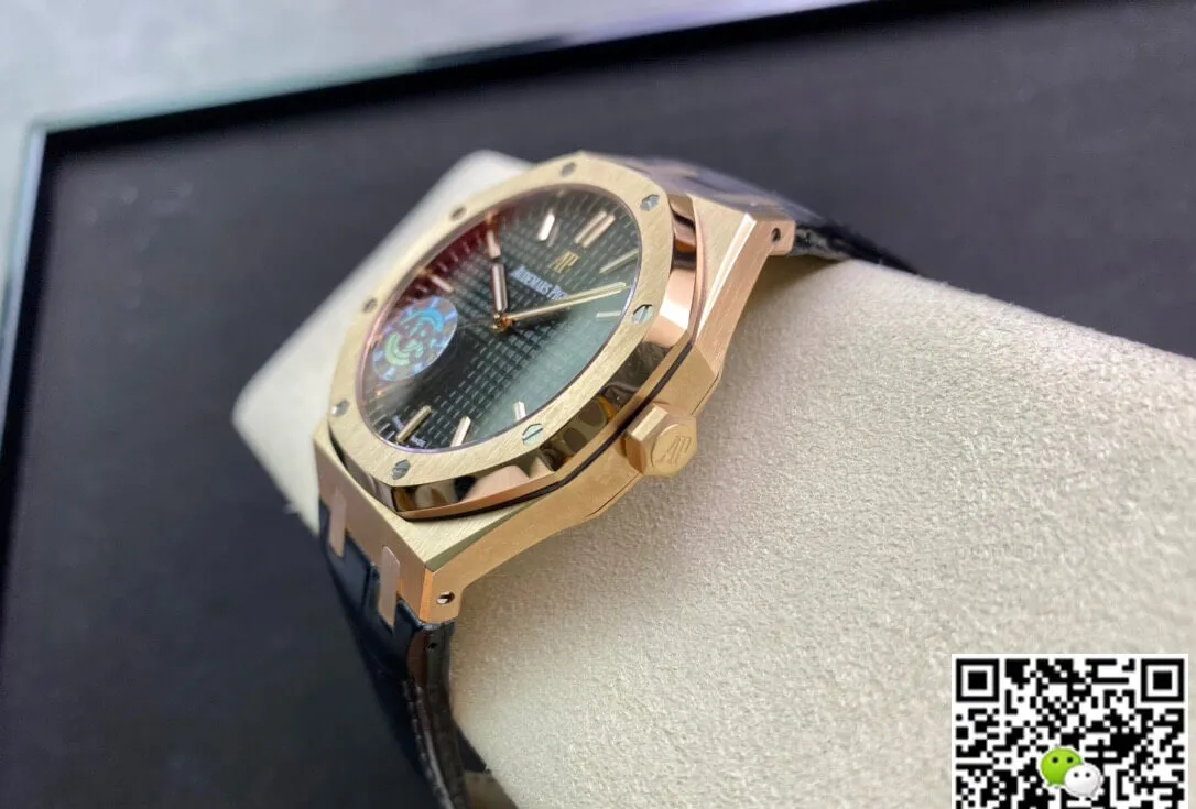 Audemars Piguet Royal Oak 15500OR.OO.D002CR.01 APS Factory 1:1 Best Edition Replica Watch Leather Strap